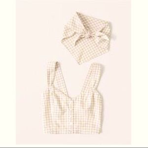 Abercrombie two piece gingham set
